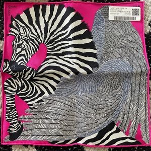 Zebra Pegasus nano scarf - pocket square 20x20 centimeters